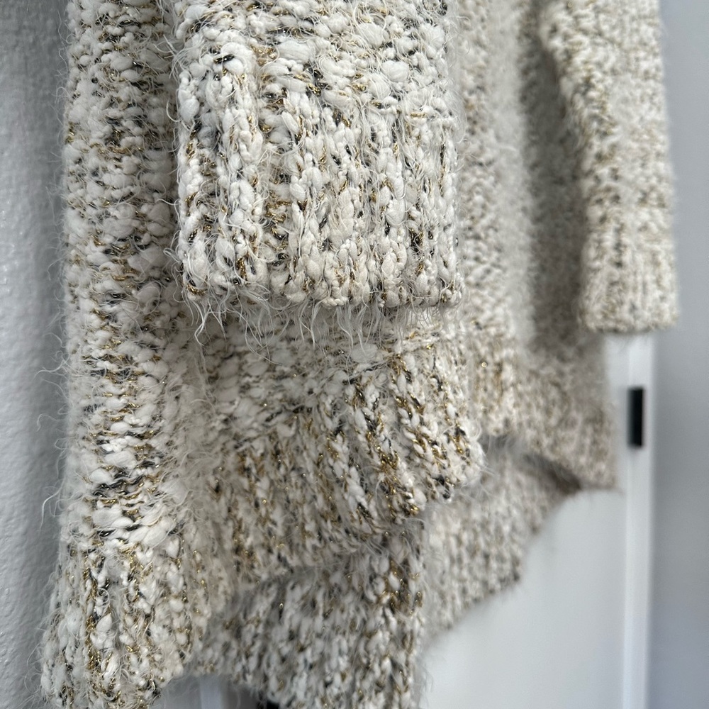 Cream & gold chunky eyelash knit sweater from Lane Bryant - Picture 4 of 4